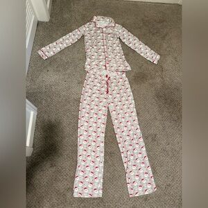 Santa Print Pajama Set
